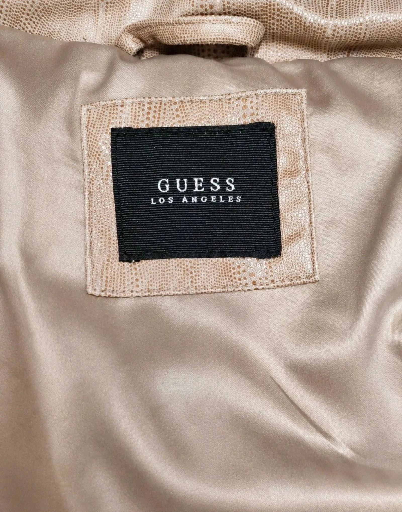 🔥 Guess chaqueta original NUEVA – beige elegante entallada – talla M – photo 8